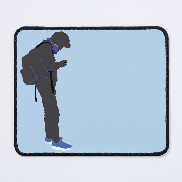 Item preview, Silhouette of a Man Staring into a Phone designed and sold by WordyDreams.