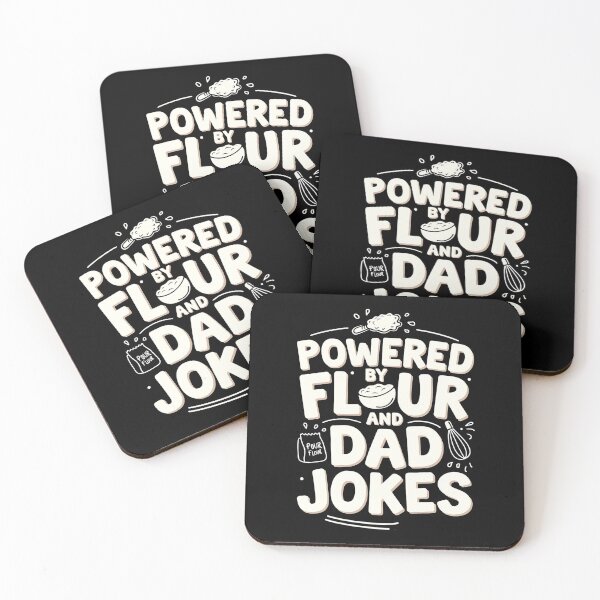Item preview, Powered By Flour And Dad Jokes Baking Dad Joke designed and sold by DomTeesHaven.