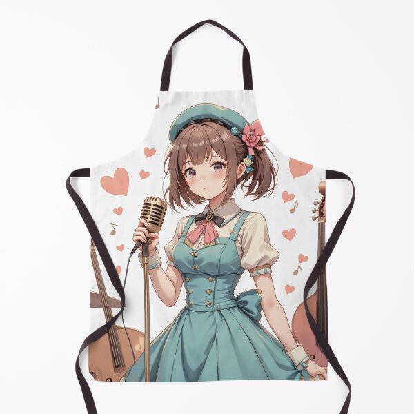 Item preview, cute anime girl in a vintage jazz designed and sold by Nimkaew.