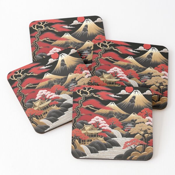 Item preview, Mystical Mornings of Japan - Echoes of the Hidden Pagodas designed and sold by Serge Averbukh Art Studio.