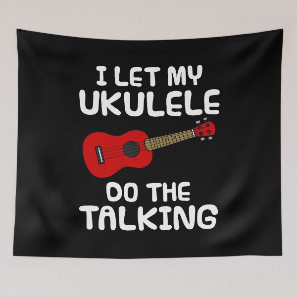 Item preview, I Let My Ukulele Do The Talking, Uke Player Introvert designed and sold by doodlerob.