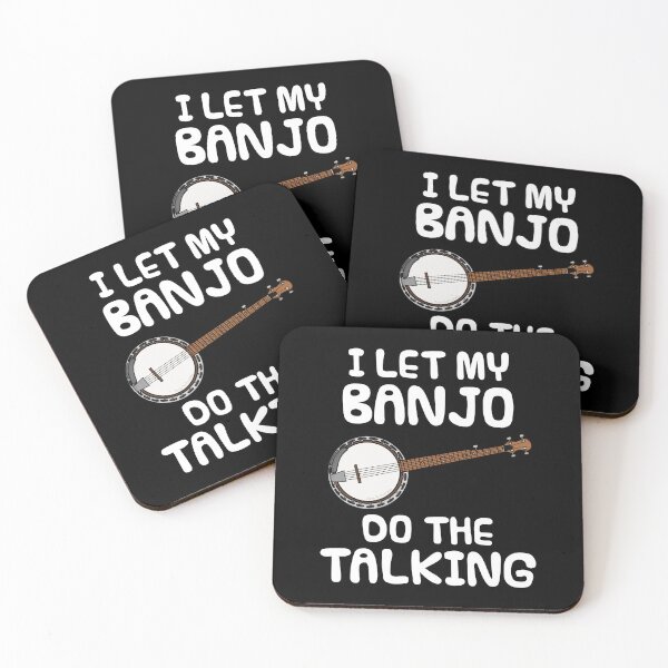 Item preview, I Let My Banjo Do The Talking, Folk Musician Introvert designed and sold by doodlerob.