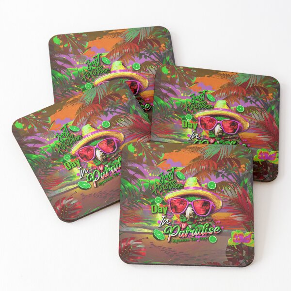 Item preview, Just Another Day in Paradise Squeeze the Day Parrot Tropical Summer Citrus designed and sold by MindWave THC.