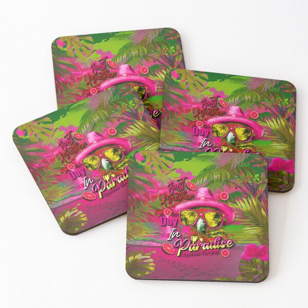 Item preview, Just Another Day in Paradise Squeeze the Day Parrot Tropical Summer Citrus designed and sold by MindWave THC.