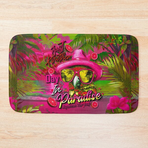 Item preview, Just Another Day in Paradise Squeeze the Day Parrot Tropical Summer Citrus designed and sold by MindWave THC.