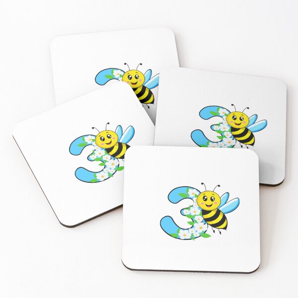 Item preview, Honey Bee and the Number 3: A Sweet Celebration designed and sold by ArtistrybyJ.