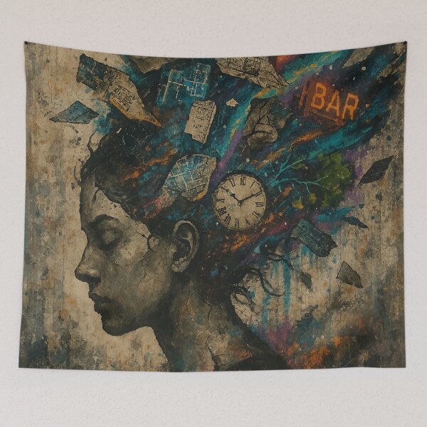 Item preview, Mindscape in Fragments – A Dream of Memories designed and sold by AbstractAnom.