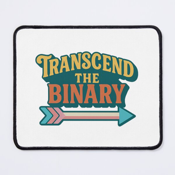 Item preview, Transcend the Binary – Trans Pride Retro Arrow designed and sold by Haus Of Sin.