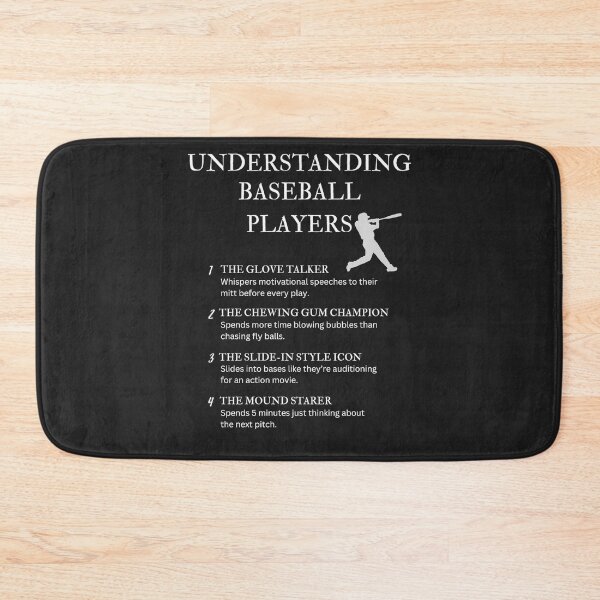 Item preview, Understanding Baseball Players – Funny Diamond Life Humor – Black designed and sold by PsyFlow35.