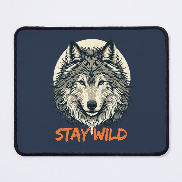 Item preview, Fierce Wolf Stay Wild Wilderness Graphic Tee designed and sold by gkhanco.