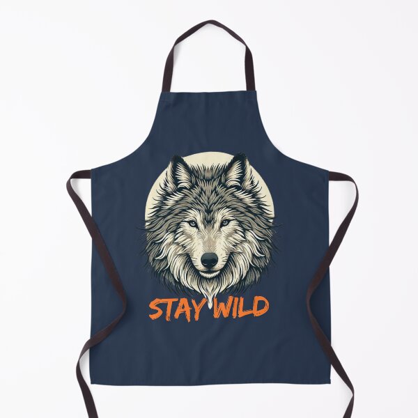 Item preview, Fierce Wolf Stay Wild Wilderness Graphic Tee designed and sold by gkhanco.