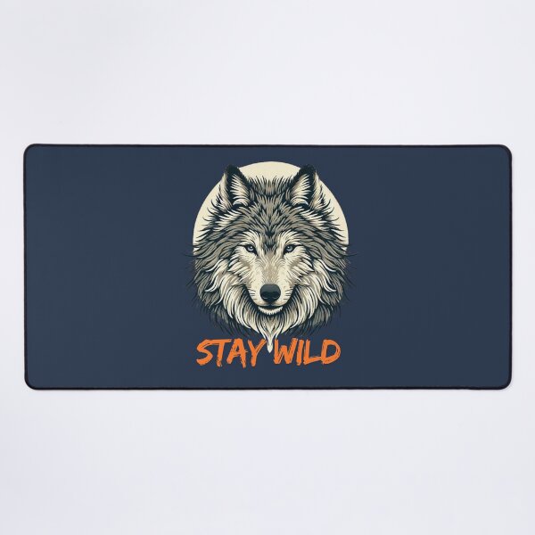 Item preview, Fierce Wolf Stay Wild Wilderness Graphic Tee designed and sold by gkhanco.