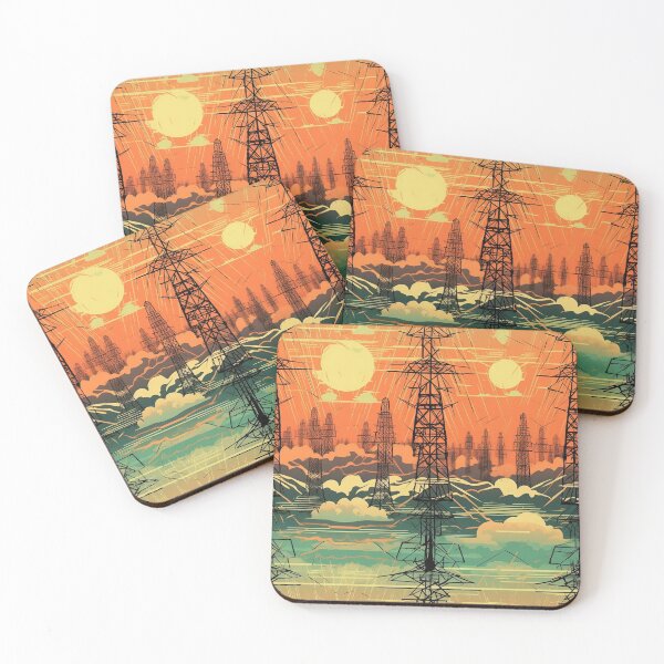 Item preview, Retro aesthetics pylons designed and sold by pinkal.