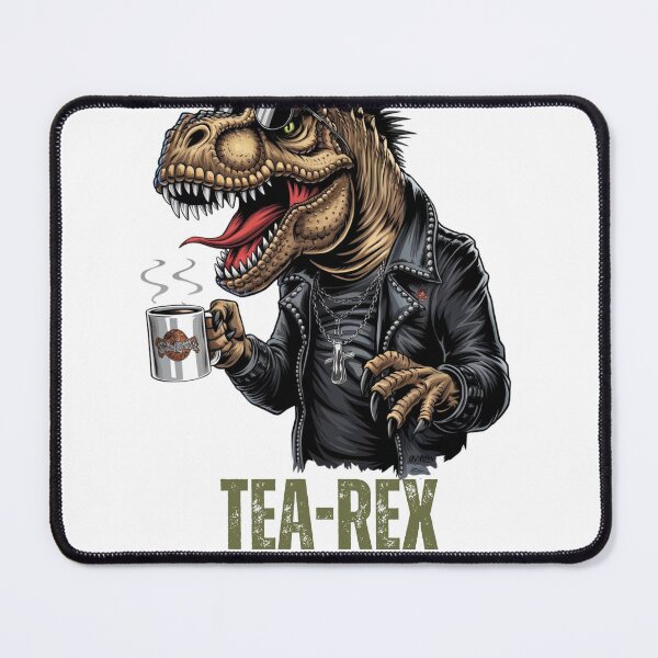 Artikelvorschau, Teasaurus, Trex und Tee, Trex mag Tee, Dinosaurus trinkt Tee, Teeliebhaber, Geschenk für Teeliebhaber entworfen und verkauft von KolorellaS.
