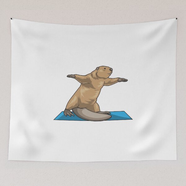 Item preview, Beaver Yoga Yoga mat designed and sold by Snabdesign84.