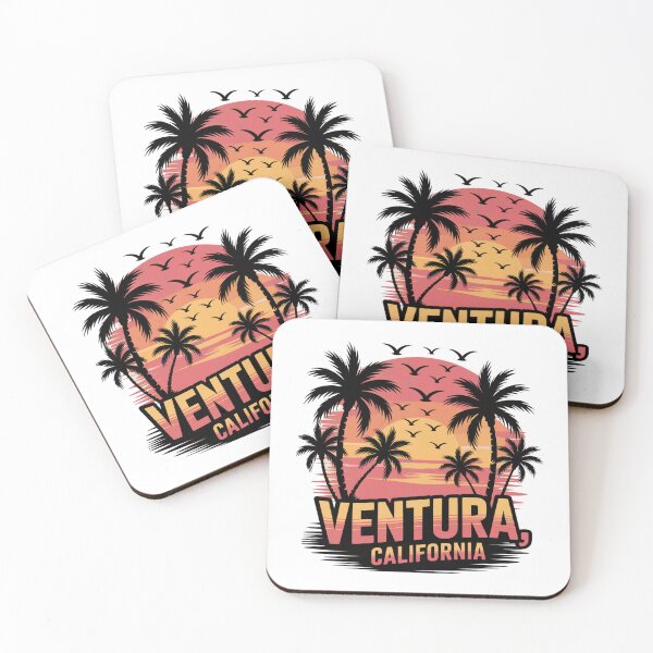 Item preview, Ventura, California Palms Sunset designed and sold by MadCatPrints.