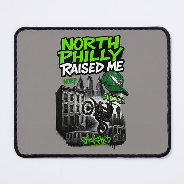 Item preview, North Philly Raised Me - Urban Philly Pride Graffiti Dirt Bike designed and sold by Redblackman.