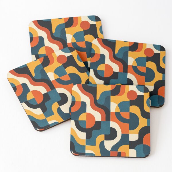 Item preview, Retro Geometric Abstract Pattern Design designed and sold by PMG Shop.
