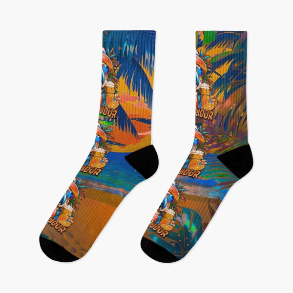 Item preview, Always Happy Hour Vecation Parrot Tropical Summer Drinks on Beach designed and sold by MindWave THC.