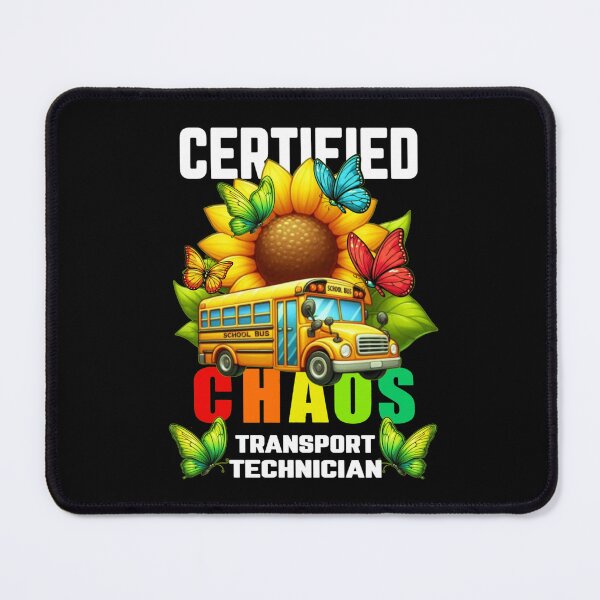 Item preview, Certified Chaos Transport Technician Funny Sunflower Butterfly Design designed and sold by Creat-Des.
