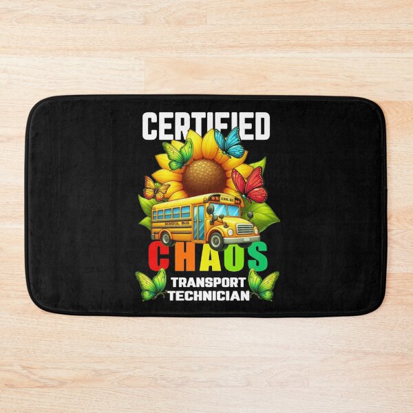 Item preview, Certified Chaos Transport Technician Funny Sunflower Butterfly Design designed and sold by Creat-Des.