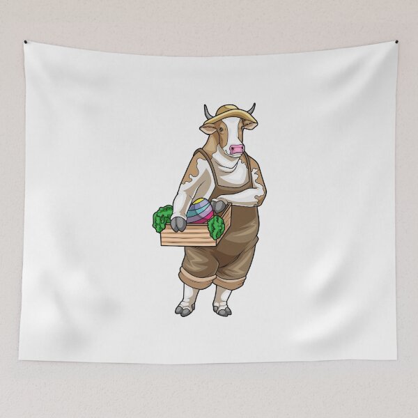Artikelvorschau, Kuh Ostern Landwirt entworfen und verkauft von Snabdesign84.