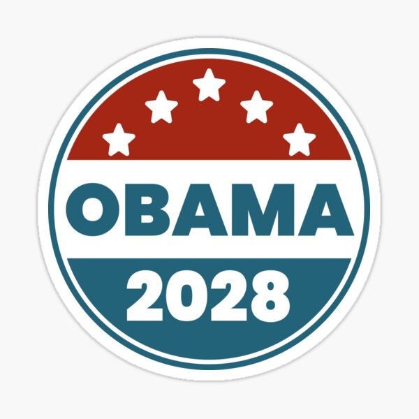 Item preview, Obama 2028 Election Campaign Retro Badge designed and sold by Sunserize Designs.