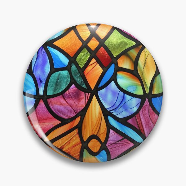 Item preview, Modern Stained Glass in Colors designed and sold by MidArtForge.