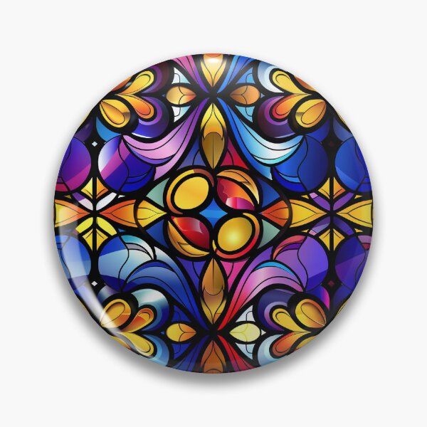 Item preview, Modern Stained Glass in Colors designed and sold by MidArtForge.