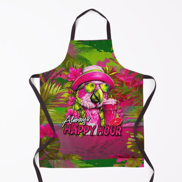 Item preview, Always Happy Hour Vecation Parrot Tropical Summer Drinks on Beach designed and sold by MindWave THC.