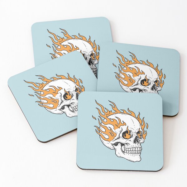 Item preview, Vintage Skull with Fiery Eyes designed and sold by Obito-Designs.