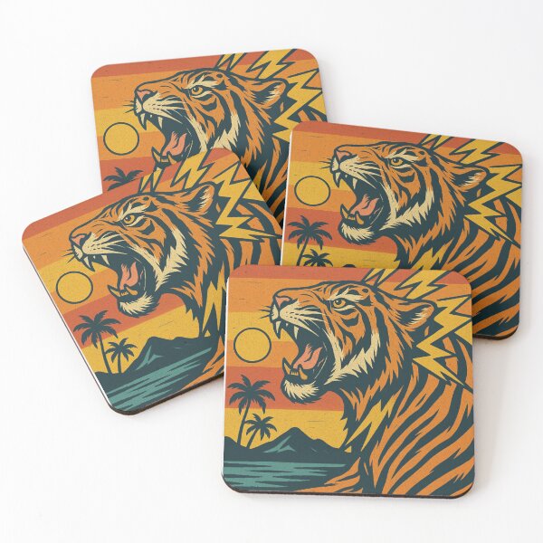 Item preview, Roaring Spirit – Vintage Sunset Tiger Adventure designed and sold by Pop-clothes.