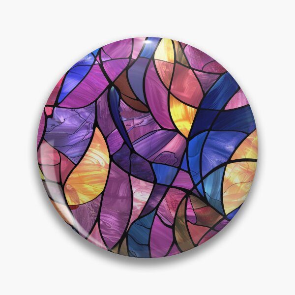 Item preview, Modern Stained Glass in Colors designed and sold by MidArtForge.