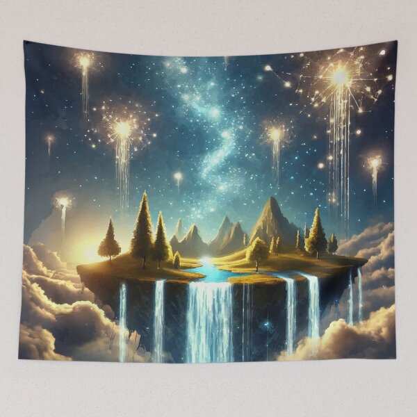 Item preview, Rivers of Light – Floating Dreamscape designed and sold by AbstractAnom.