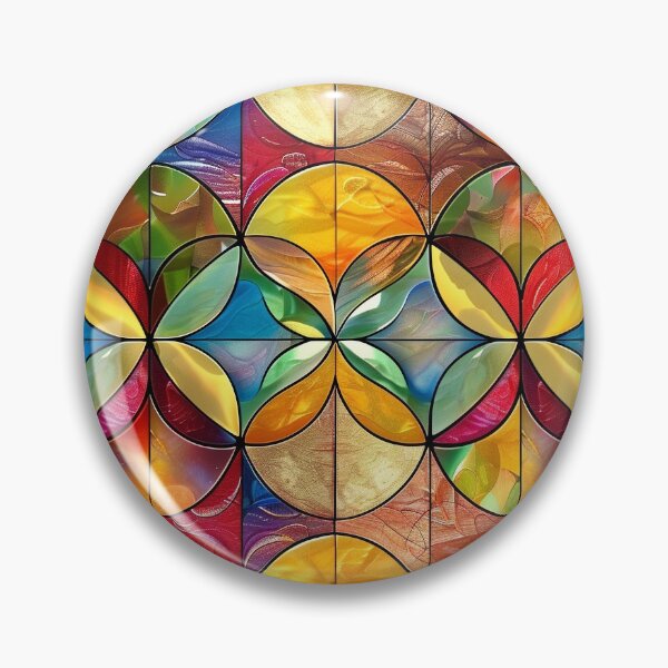 Item preview, Modern Stained Glass in Colors designed and sold by MidArtForge.