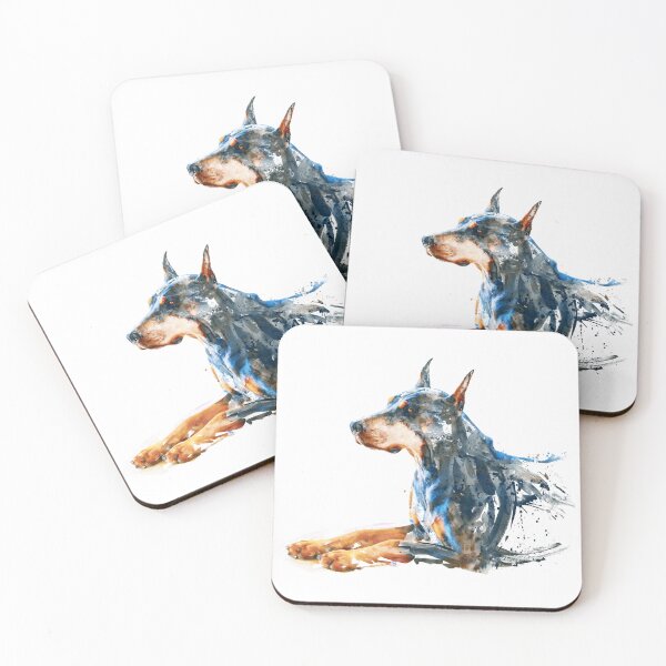 Item preview, Loyal Doberman Watercolor designed and sold by caracatita75.