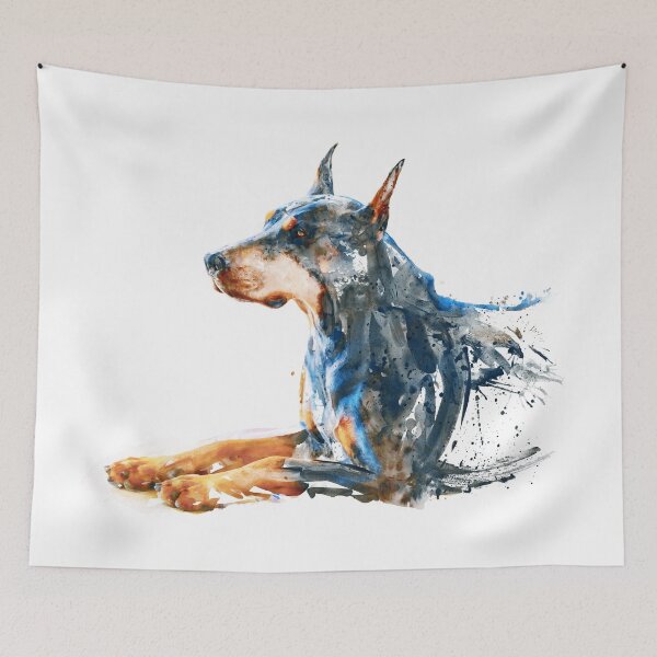 Item preview, Loyal Doberman Watercolor designed and sold by caracatita75.