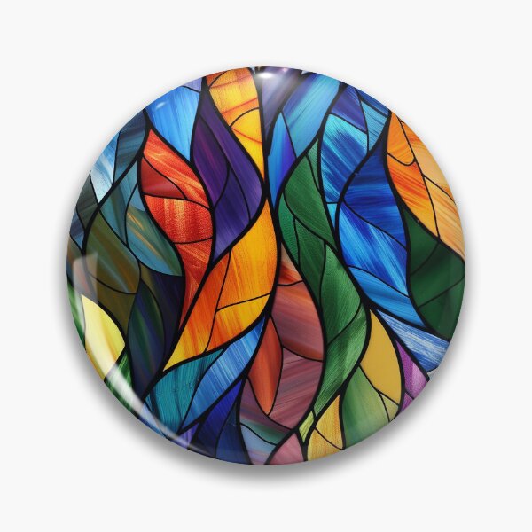 Item preview, Modern Stained Glass in Colors designed and sold by MidArtForge.