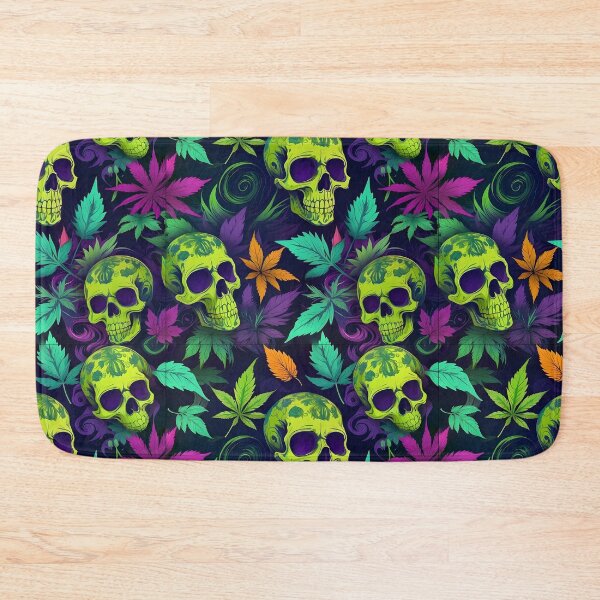 Item preview, Tribal Skulls Abstract Pattern Hemp plants Leaf designed and sold by MindWave THC.
