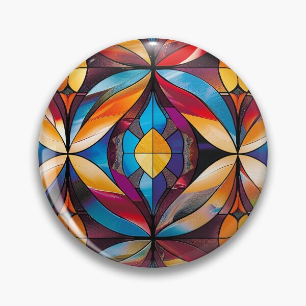Item preview, Modern Stained Glass in Colors designed and sold by MidArtForge.