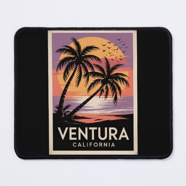 Item preview, Ventura California Sunset Palms Beach designed and sold by MadCatPrints.