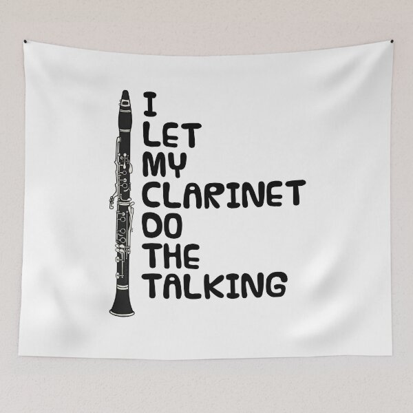 Item preview, I Let My Clarinet Do The Talking, Woodwind Musician Introvert designed and sold by doodlerob.