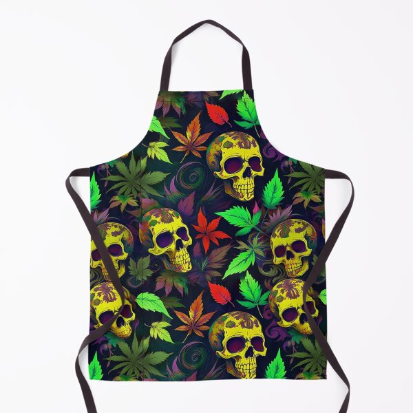 Item preview, Tribal Skulls Abstract Pattern Hemp plants Leaf designed and sold by MindWave THC.