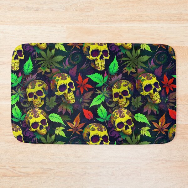 Item preview, Tribal Skulls Abstract Pattern Hemp plants Leaf designed and sold by MindWave THC.