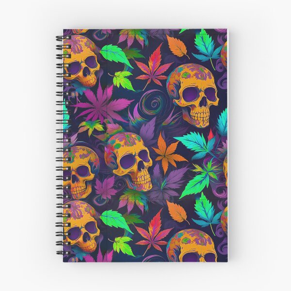 Item preview, Tribal Skulls Abstract Pattern Hemp plants Leaf designed and sold by MindWave THC.