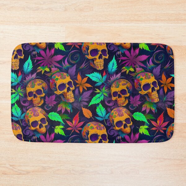 Item preview, Tribal Skulls Abstract Pattern Hemp plants Leaf designed and sold by MindWave THC.