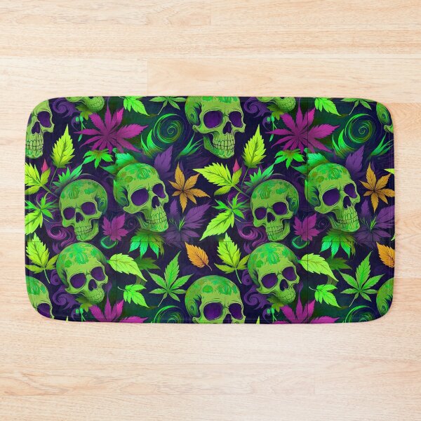 Item preview, Tribal Skulls Abstract Pattern Hemp plants Leaf designed and sold by MindWave THC.