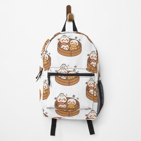 Item preview, “Kawaii Dim Sum Squad - Cute Bamboo Steamer Friends” designed and sold by Studiokif.