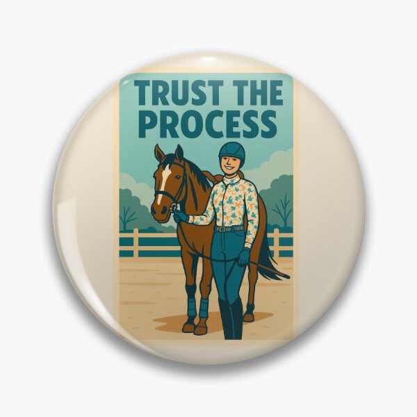 Item preview, Trust the Process - Inspirational Horse Riding Poster designed and sold by Taylor’sGrabBag.