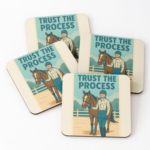 Item preview, Trust the Process - Inspirational Horse Riding Poster designed and sold by Taylor’sGrabBag.